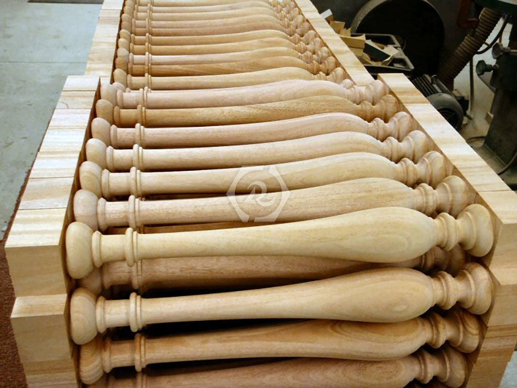 木工車床加工樓梯立柱樣品